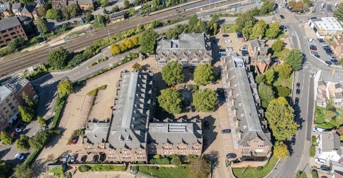 St Albans development site — aerial view