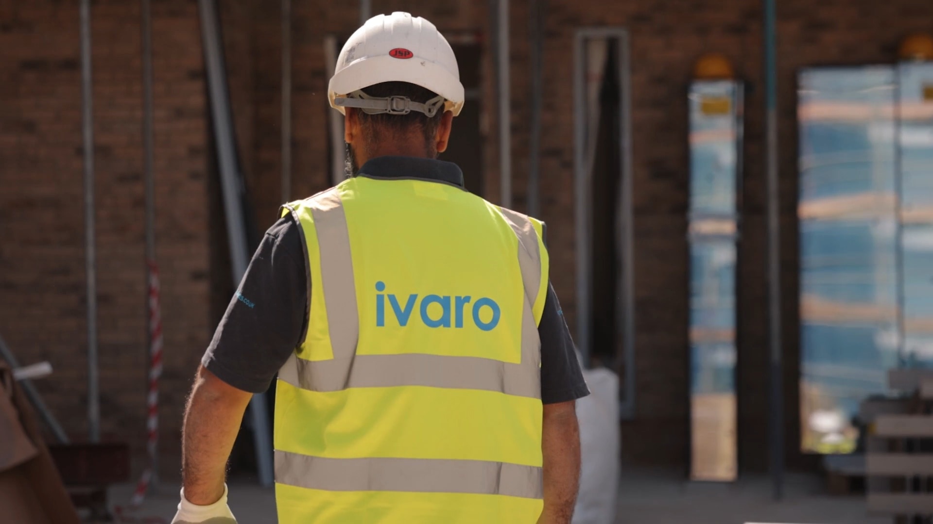Ivaro construction site aerial view